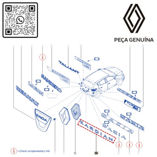 RN 09899R 908909899R EMBLEMA KARDIAN DA TAMPA TRASEIRA 2